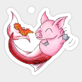 Piggy of the Sea Sticker